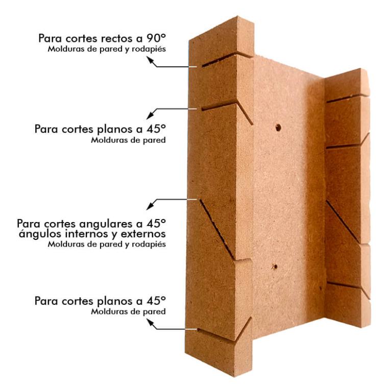 Caja-ingletes-molduras-poliestireno-pared